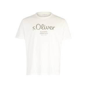 s.Oliver Red Label Big & Tall Póló  ezüst / fehér