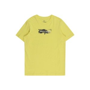 Jack & Jones Junior Póló 'JCOSUMMER'  sárga / fekete / fehér