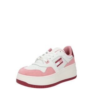 Tommy Jeans Rövid szárú sportcipők 'RETRO BASKET'  rózsaszín / rózsaszín / burgundi vörös