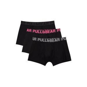 Pull&Bear Boxeralsók  világosszürke / sötétszürke / rózsaszín / fekete