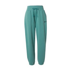 Nike Sportswear Nadrág 'PHOENIX FLEECE'  smaragd / fekete