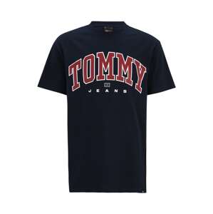 Tommy Jeans Póló  tengerészkék / bordó / fehér