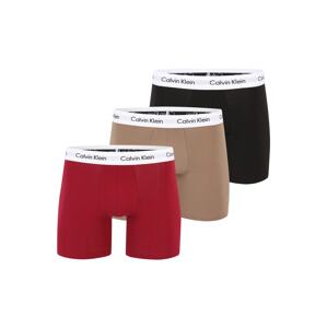 Calvin Klein Underwear Boxeralsók  teveszín / piros / fekete / fehér