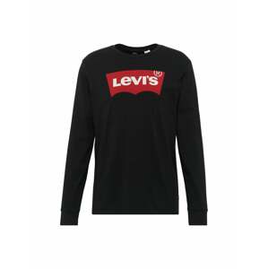 LEVI'S ® Póló 'LS STD GRAPHIC TEE BLACKS'  piros / fekete