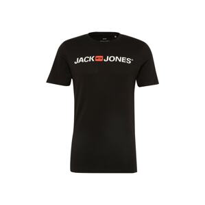 JACK & JONES Póló 'Essentials'  rikító piros / fekete / fehér