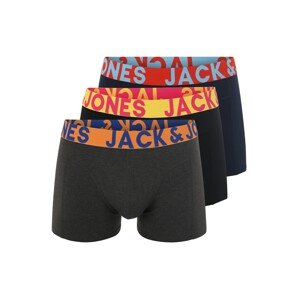 JACK & JONES Boxeralsók 'Sense'  sötétkék / antracit / narancs / fekete