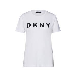 DKNY Póló 'FOUNDATION'  fekete / fehér