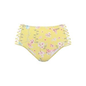 SUNSEEKER Bikini nadrágok 'Ditsy'  sárga / olíva / rózsaszín / fehér