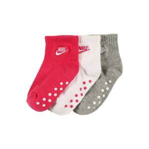 Nike Sportswear Zokni  szürke / rózsaszín / fehér
