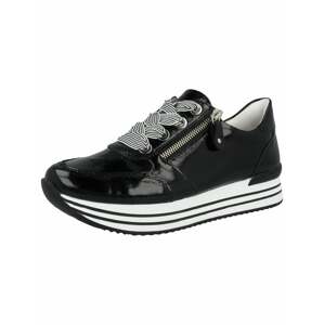 REMONTE Rövid szárú sportcipők  fekete / fehér