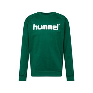Hummel Sport szabadidős felsők  sötétzöld / fehér