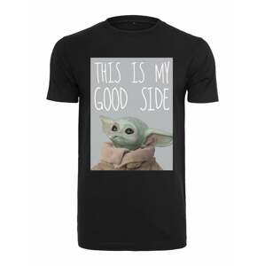 Mister Tee Póló 'Baby Yoda Good Side'  vegyes színek / fekete