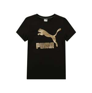 PUMA Póló  arany / fekete