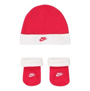 Nike Sportswear Fehérnemű szettek 'NIKE FUTURA HAT/BOOTIE 2PC'  rikító piros / fehér