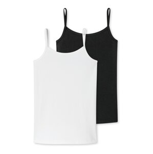 SCHIESSER Trikó és alsó póló  fekete / fehér