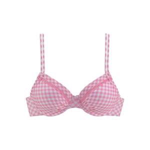 BUFFALO Bikini felső  rózsaszín / fehér