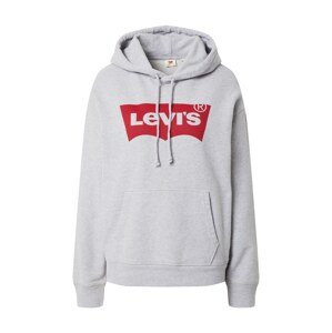 LEVI'S ® Tréning póló 'Graphic Standard Hoodie'  szürke melír / kárminvörös