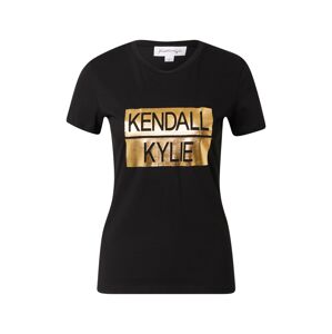 KENDALL + KYLIE Póló  arany / fekete
