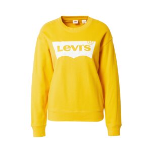 LEVI'S Tréning póló  aranysárga / fehér