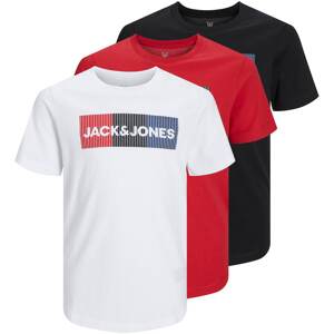 Jack & Jones Junior Póló  tengerészkék / tűzpiros / fekete / fehér