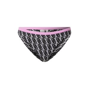 Calvin Klein Swimwear Bikini nadrágok  lila / fekete / fehér