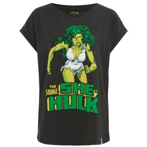 Recovered Póló 'She Hulk'  citrom / zöld / fekete / fehér