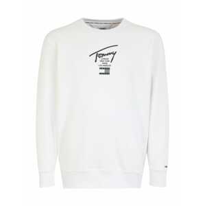 Tommy Jeans Plus Tréning póló  szürke / fekete / fehér