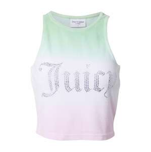 Juicy Couture Top 'AMORA'  világoszöld / lila / ezüst / fehér