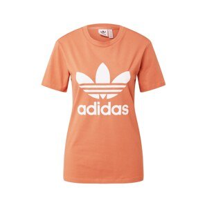 ADIDAS ORIGINALS Póló  rozsdabarna / fehér