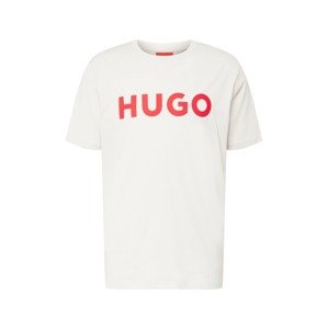 HUGO Póló 'Dulivio'  rikító piros / tojáshéj