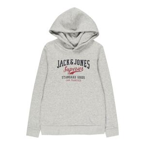 Jack & Jones Junior Tréning póló  sötétkék / szürke melír / borvörös
