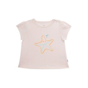 KNOT Póló 'Starfish'  bézs / vízszín / narancs