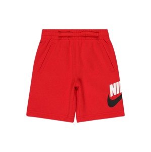 Nike Sportswear Nadrág 'CLUB'  piros / fekete / fehér