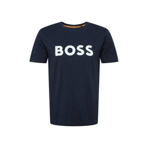 BOSS Orange Póló 'Thinking 1'  tengerészkék / fehér