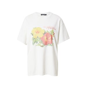 Nasty Gal Oversize póló 'Hawaii'  vegyes színek / fehér