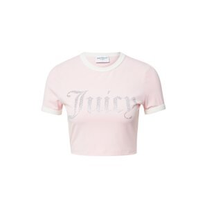 Juicy Couture White Label Póló  világos-rózsaszín / ezüst / fehér