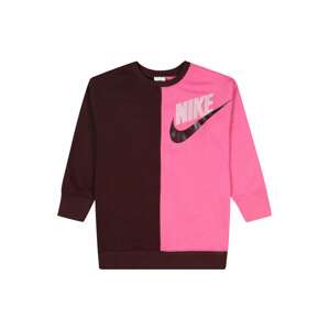 Nike Sportswear Tréning póló  rózsaszín / burgundi vörös / fehér