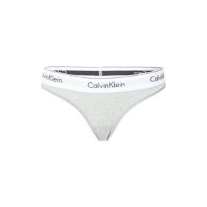 Calvin Klein Underwear String bugyik  szürke melír / fekete / fehér