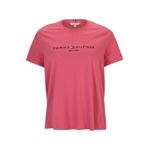 Tommy Hilfiger Curve Póló  rózsaszín / fekete
