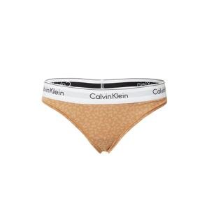 Calvin Klein Underwear String bugyik  curry / fekete / fehér