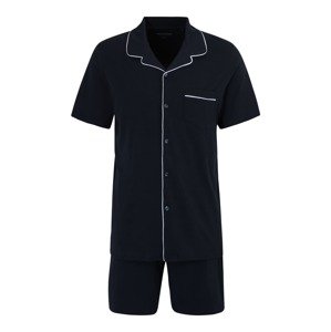 SCHIESSER Rövid pizsama  sötétkék / fehér