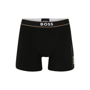 BOSS Black Boxeralsók 'BoxerBr 24 Logo'  bézs / fekete / fehér