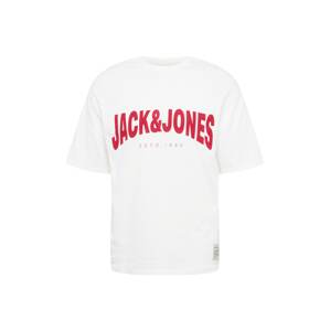 JACK & JONES Póló 'RARCH'  piros / fehér