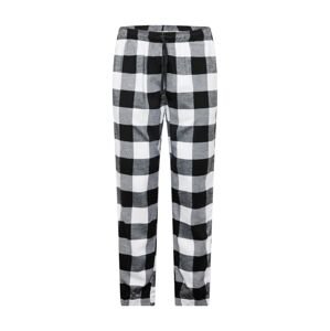 HOLLISTER Pizsama nadrágok  fekete / fehér