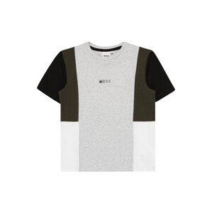 BOSS Kidswear Póló  világosszürke / sötétzöld / fekete / fehér