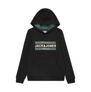 Jack & Jones Junior Tréning póló 'Friday'  sötétzöld / fekete / fehér