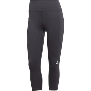 ADIDAS PERFORMANCE Sportnadrágok 'Dailyrun 3/4'  fekete / fehér