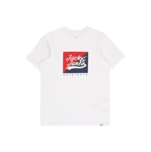 Jack & Jones Junior Póló 'BECKSS'  encián / rikító piros / fehér
