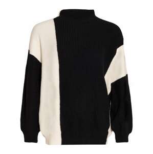 SASSYCLASSY Oversize pulóver  fekete / fehér