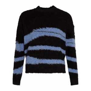 SASSYCLASSY Oversize pulóver  kék / fekete